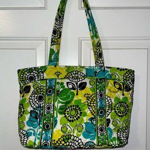 Vera Bradley Mandy Tote - Lime's Up Pattern - New Without Tags